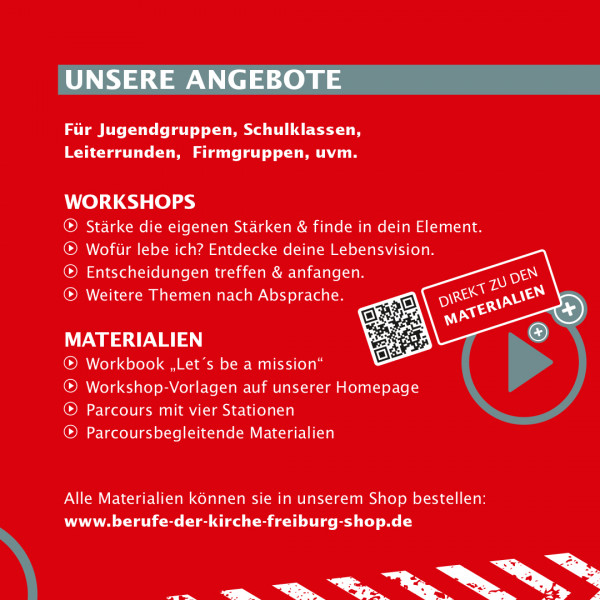 LET'S BE A MISSION, Workshops für die Arbeit mit Jugendgruppen